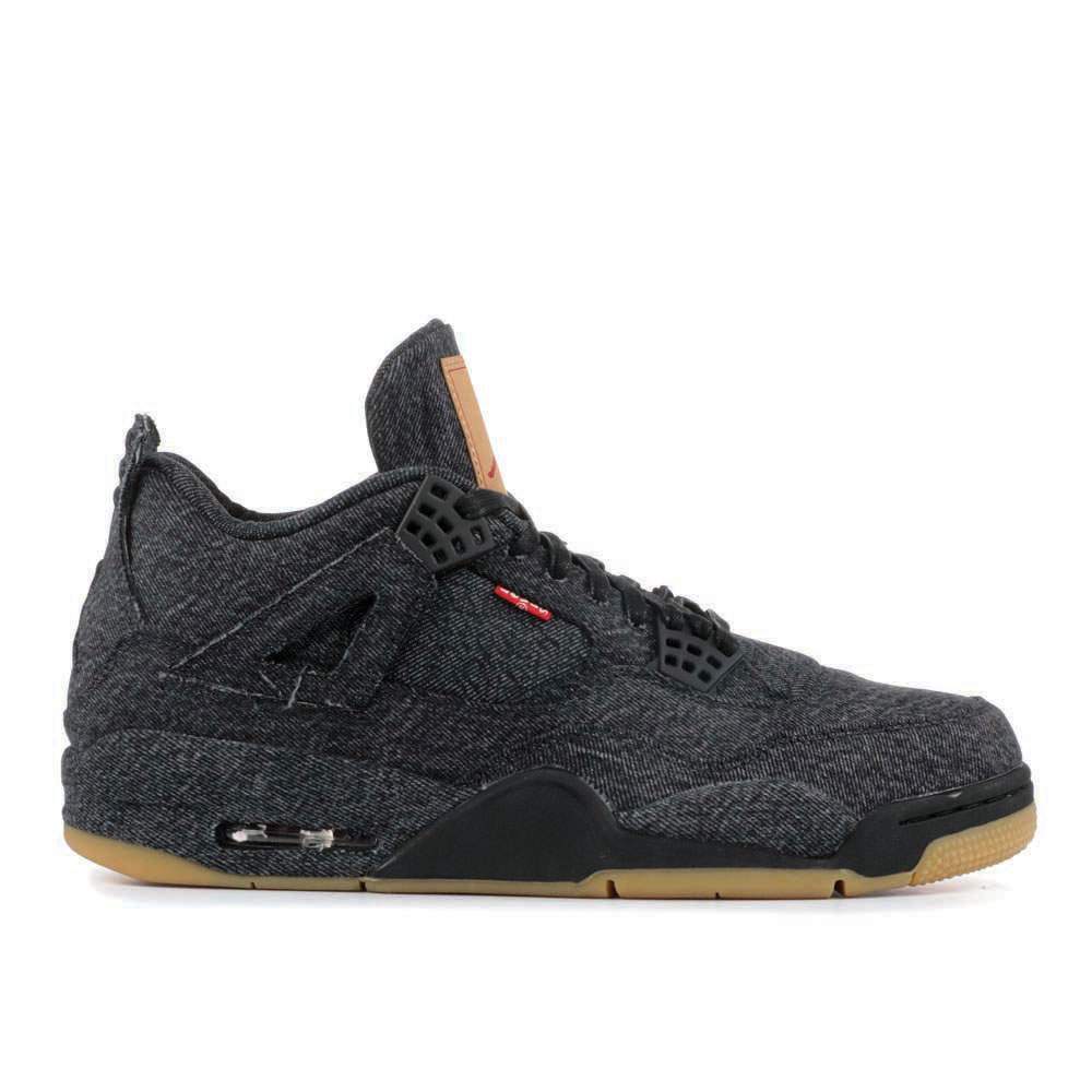 Levi's x Air Jordan 4 Retro 'Black Denim' Sneakers