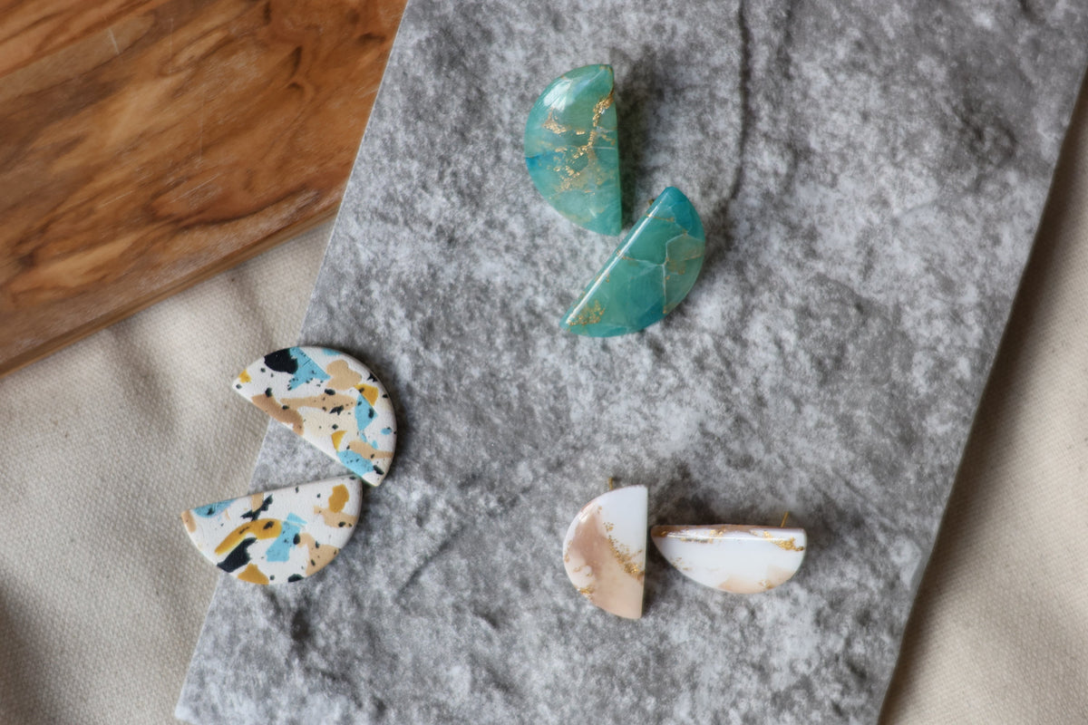 Half Moon Studs