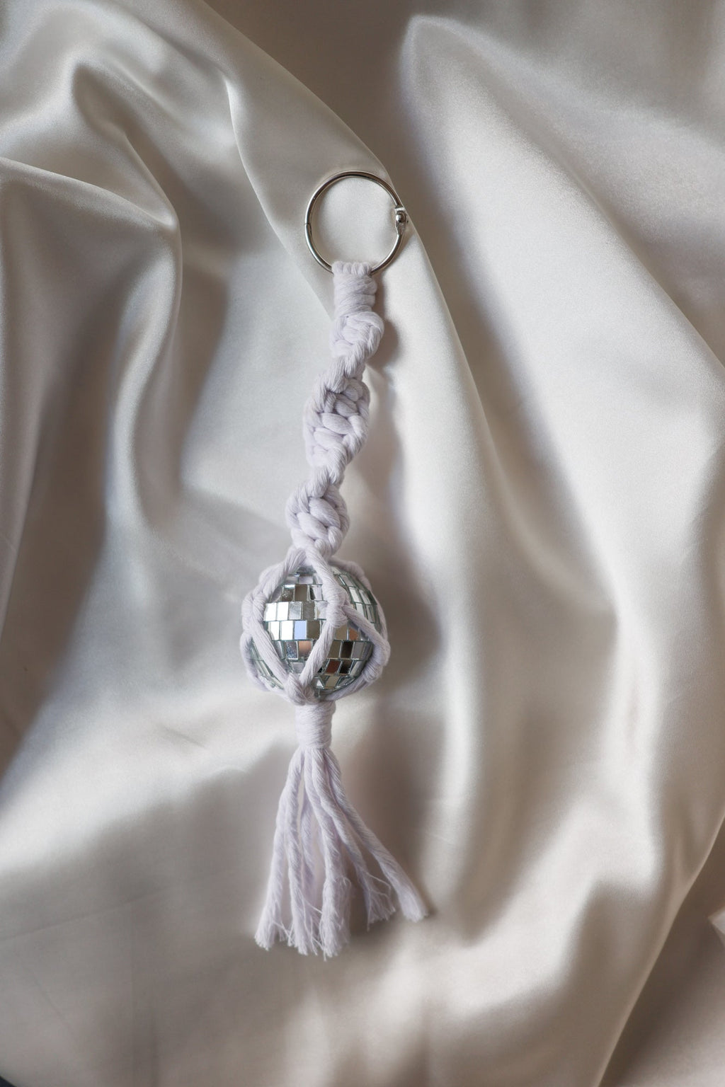 Macrame Disco Ball Car Charms