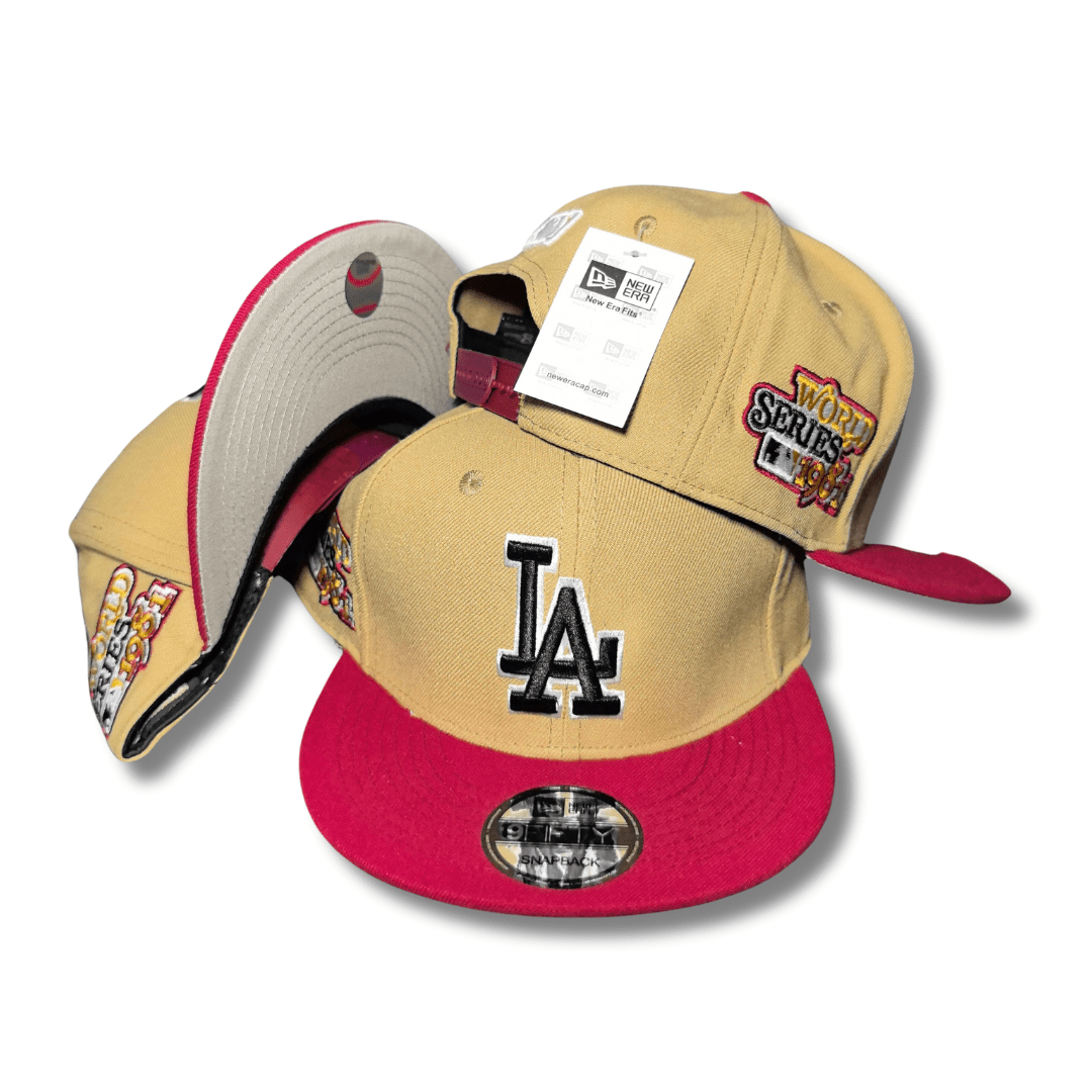Men's Vegas Gold, Cardinal Los Angeles Dodgers New Era 59FIFTY Cap