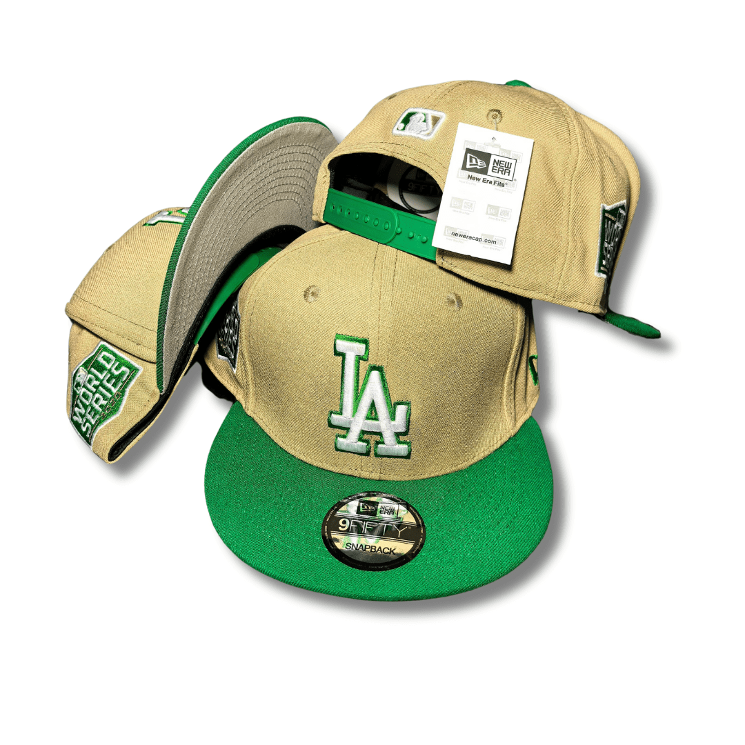 New Era Dodgers Beige 2 Tone South Bend Lucky Vegas 59FIFTY Cap
