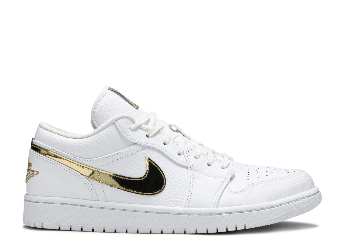 Air Jordan 1 Retro Low 'White Metallic Gold' Sneakers