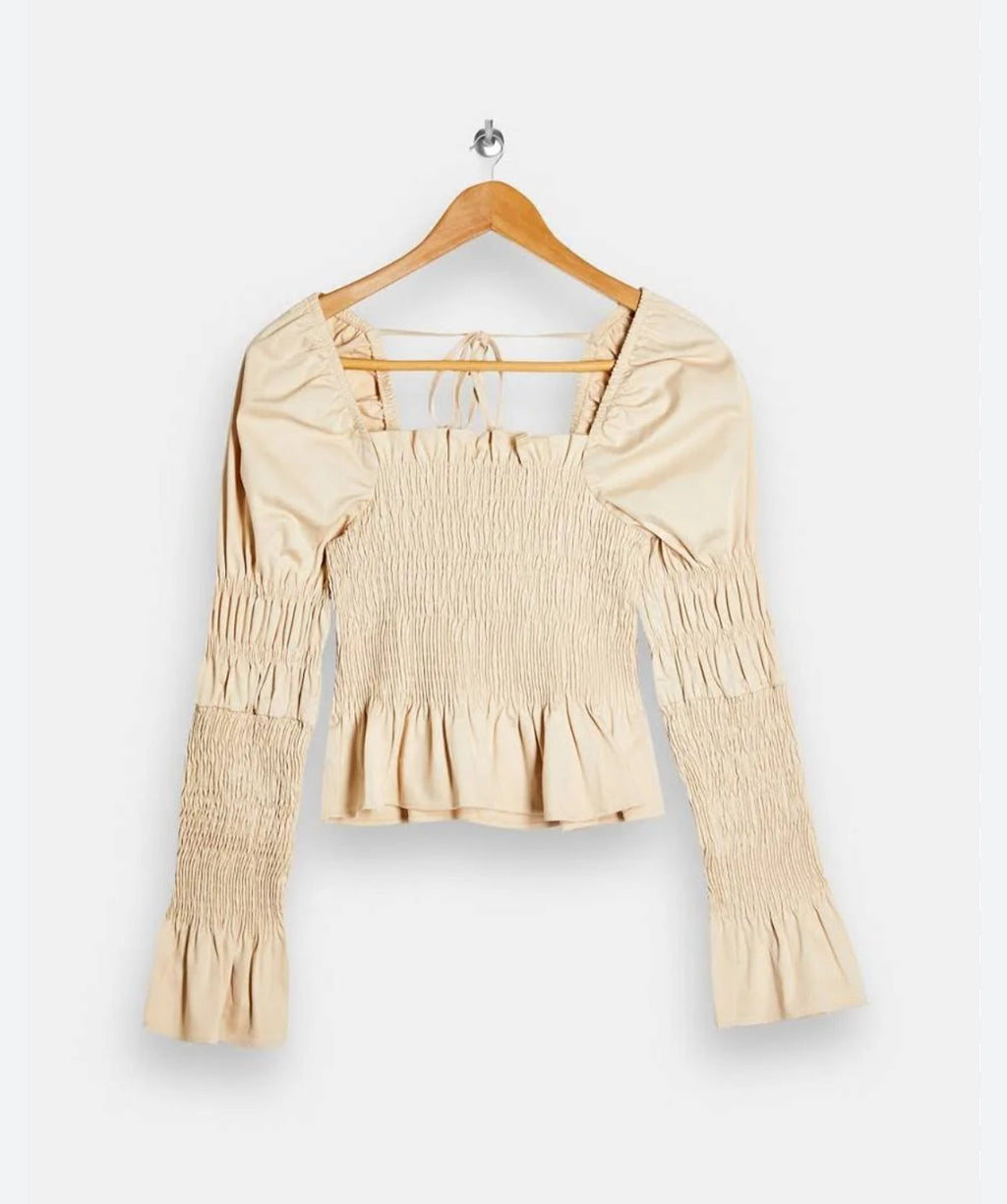 Topshop Long Sleeve Blouse