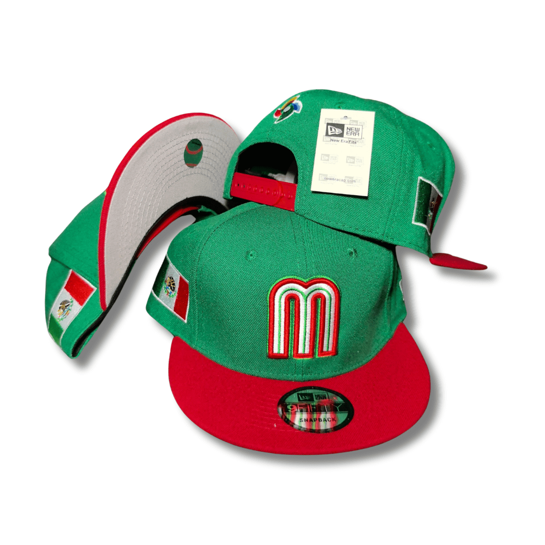 New Era 59FIFTY Mexico World Baseball Classic Hat Green, Red