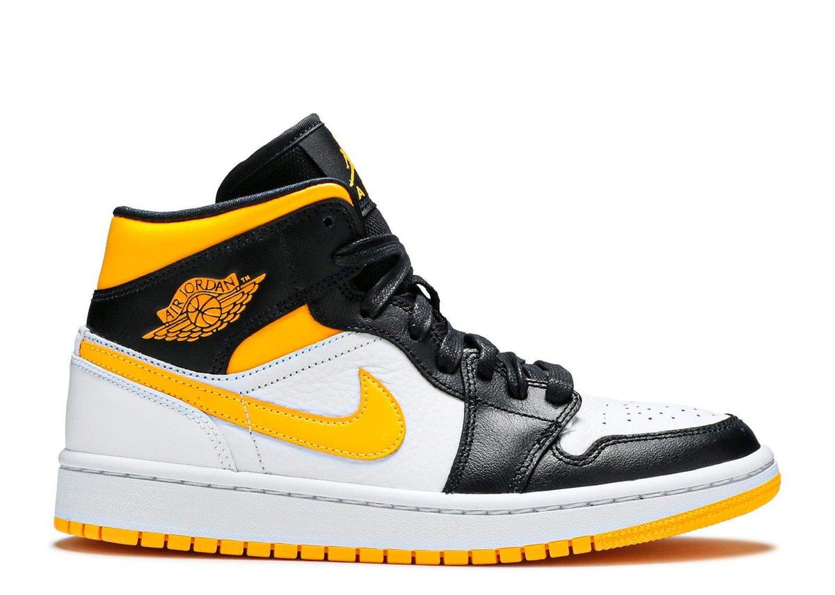 Air Jordan 1 Mid SE 'White Laser Orange' Sneakers