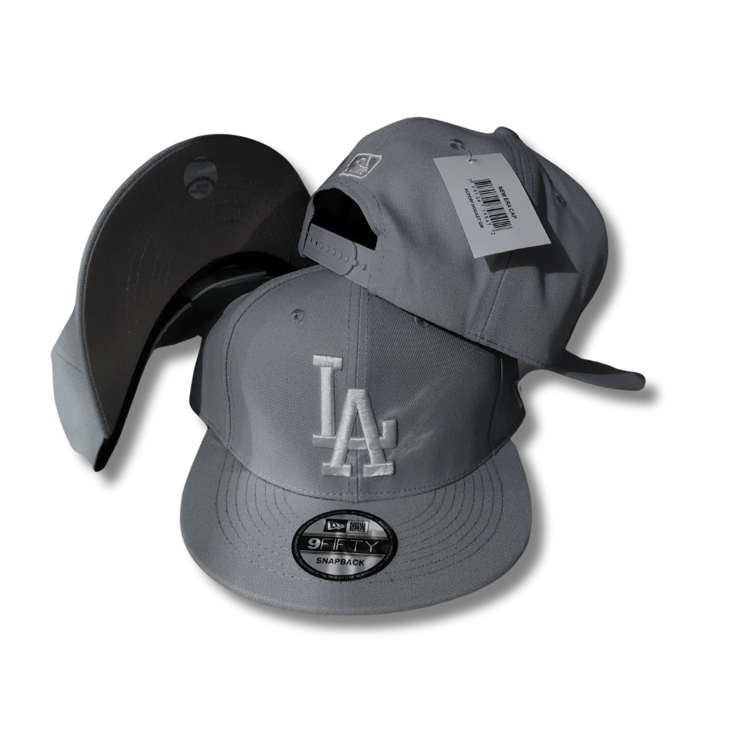 Los Angeles Dodgers Gray with White Embroidered Logo Snapback Cap