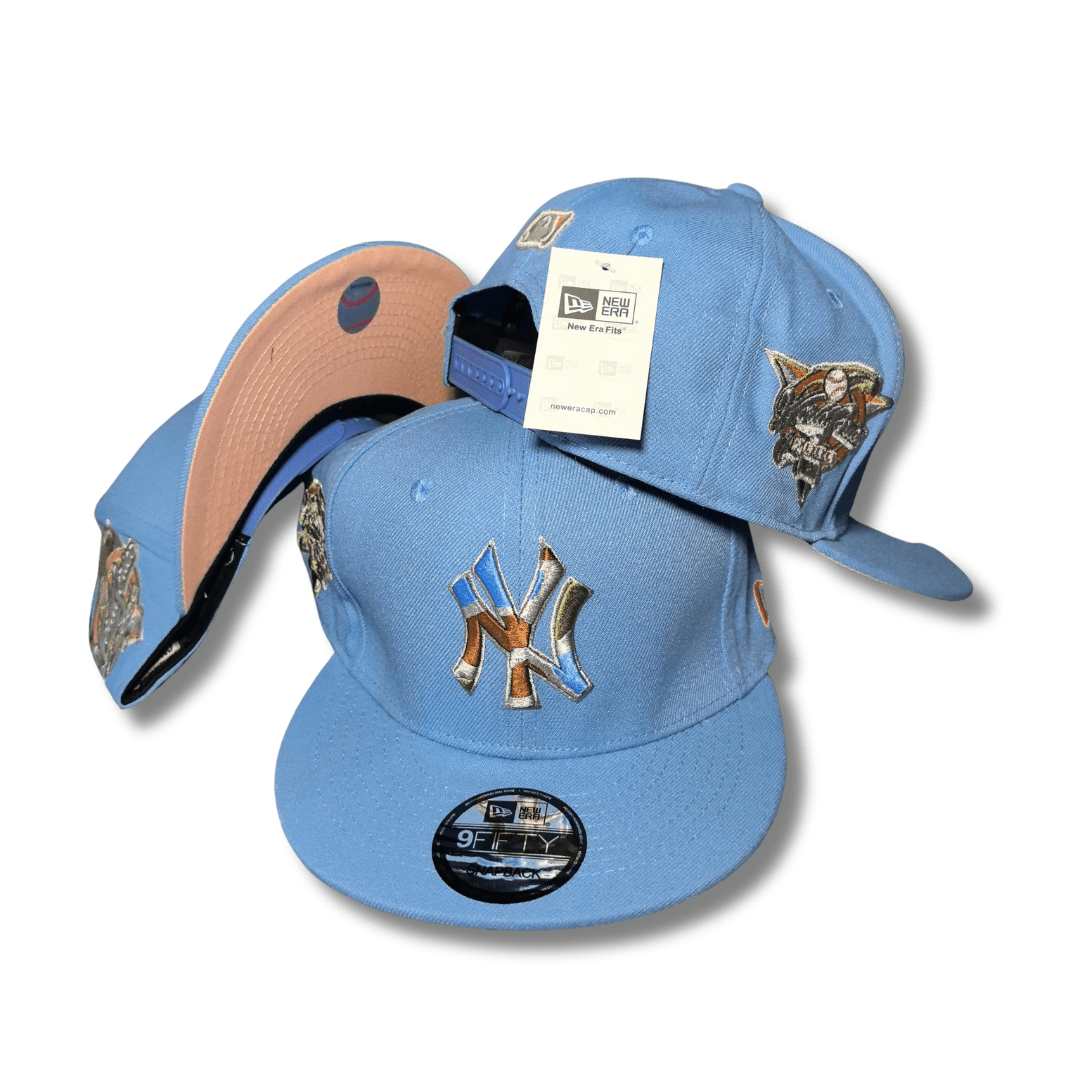 Sky Blue New York Yankees Grey Bottom 2009 World Series New Era 59FIFTY Cap
