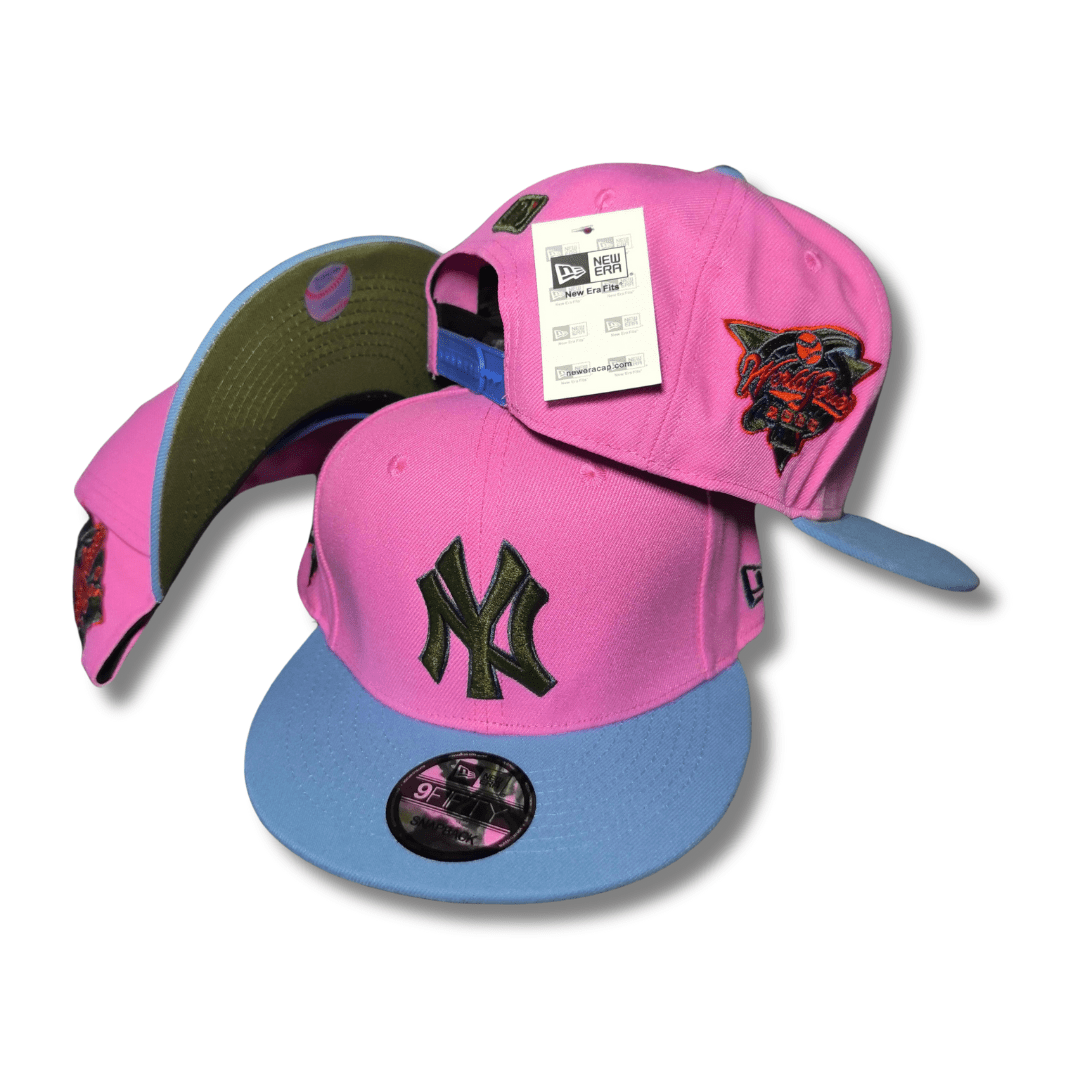 New York Yankees 9FIFTY with Side Patches Pink and Blue Snapback Cap