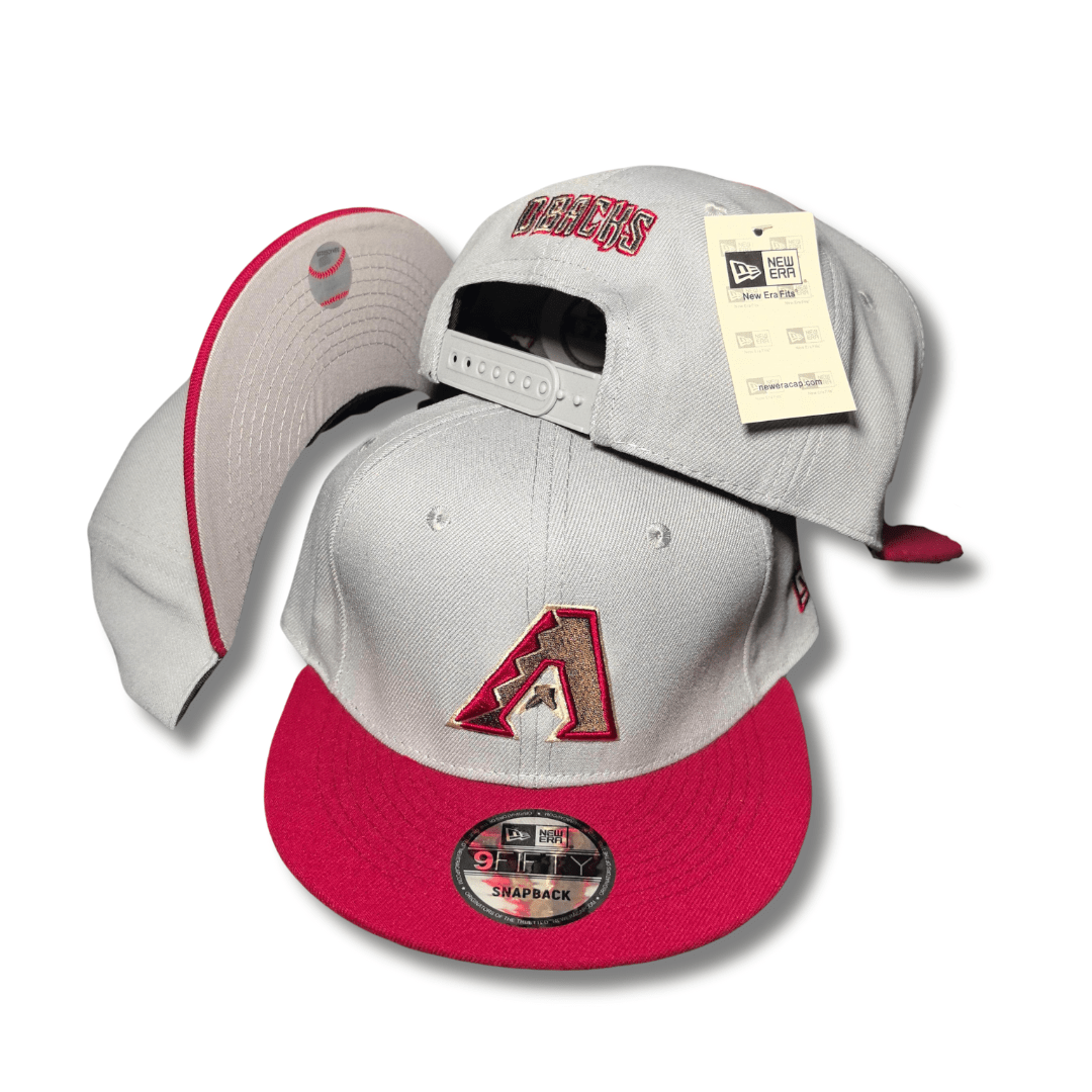 Men's Arizona Diamondbacks New Era White/Red Optic 59FIFTY Cap