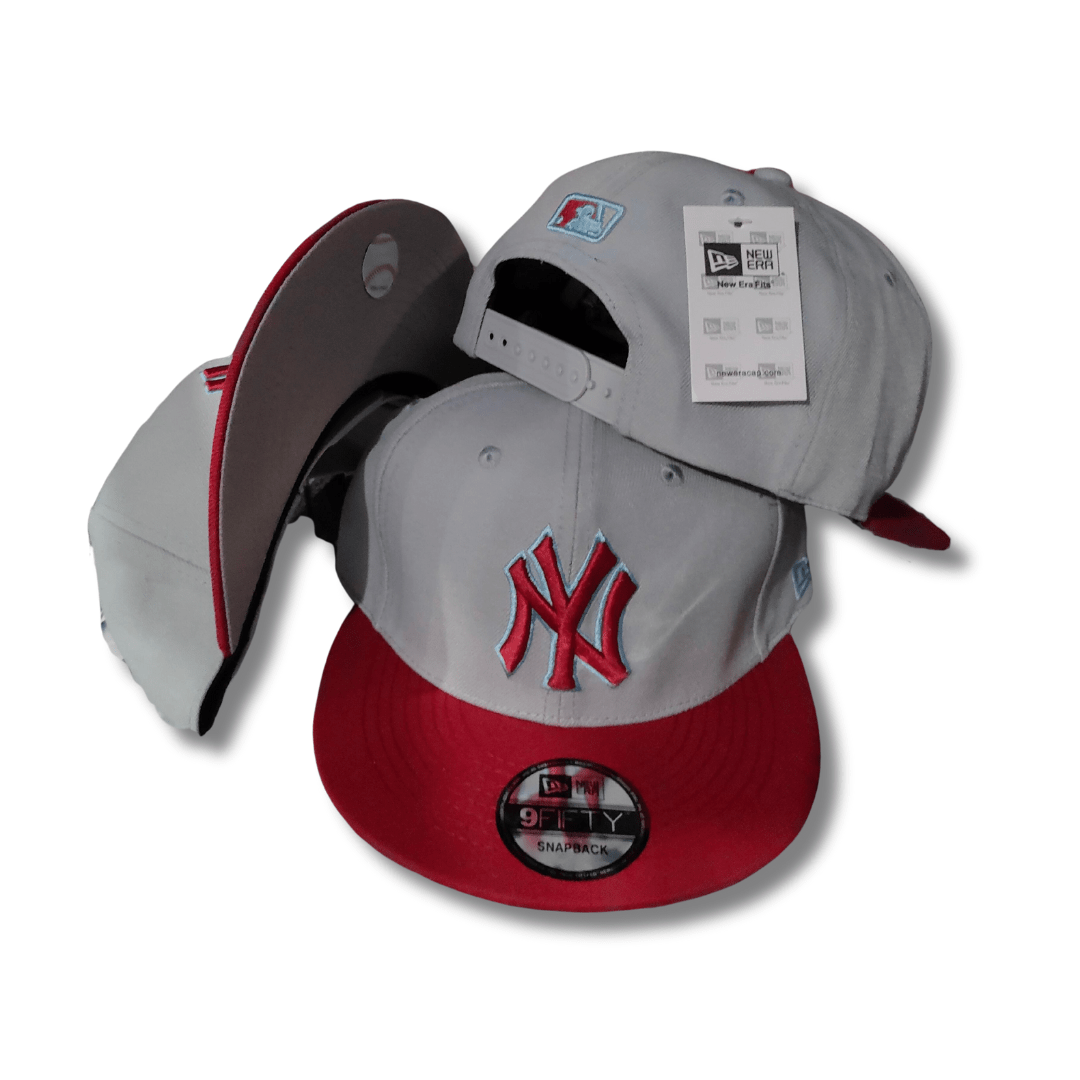 New York Yankees New Era 9FIFTY Grey and Red Snapback Cap