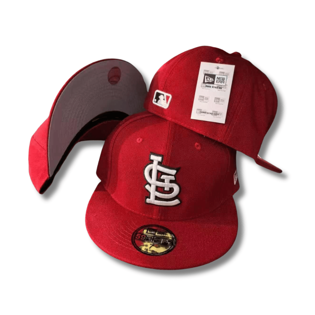 St. Louis Cardinals MLB Cap with Team Logo Red - Fitted