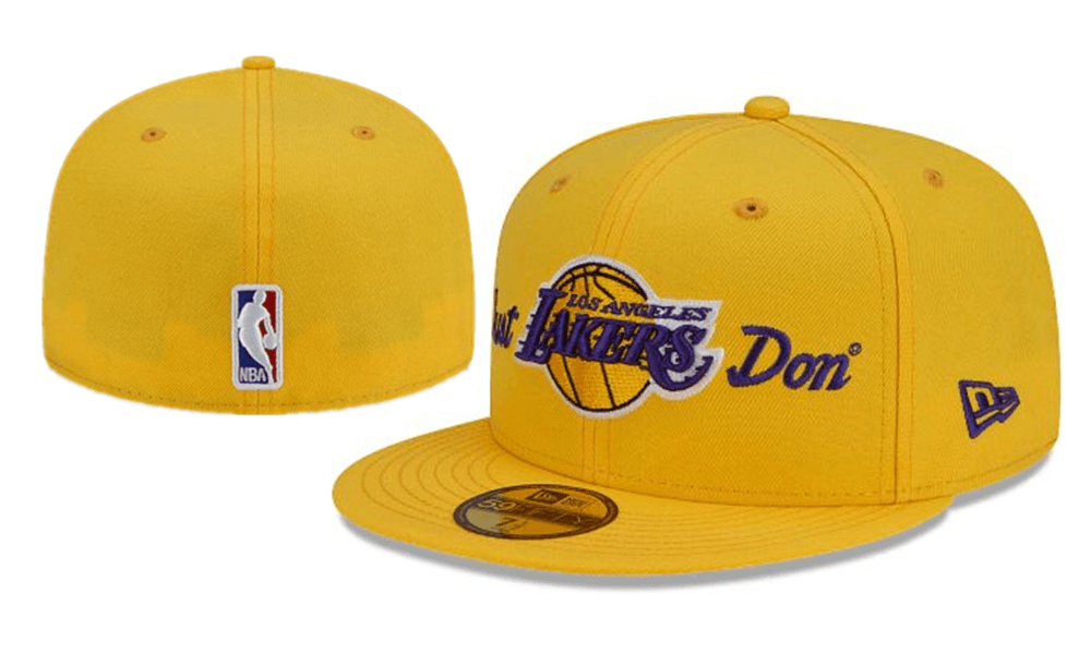 Los Angeles Lakers Just Don NBA Snapback Cap with Embroidered Logo - Yellow