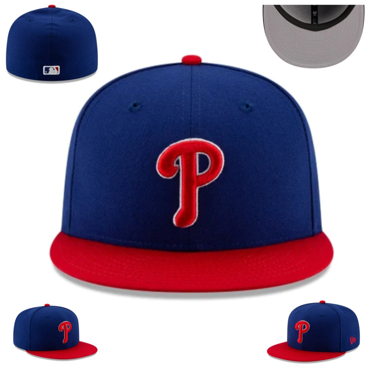 Philadelphia Phillies Fitted MLB Hat with Classic Team Logo - Blue and Red