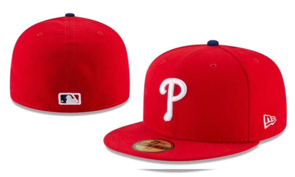 Philadelphia Phillies On-Field Fitted MLB Hat - Red