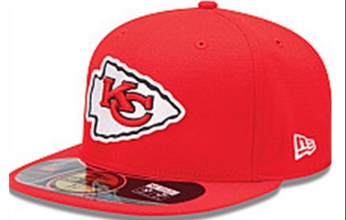 Kansas City Chiefs NFL Fitted Hat with Logo - Red