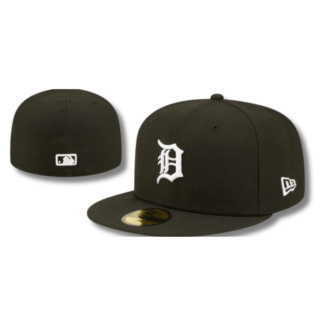 Detroit Tigers On-Field Fitted Hat with Classic Logo - Black