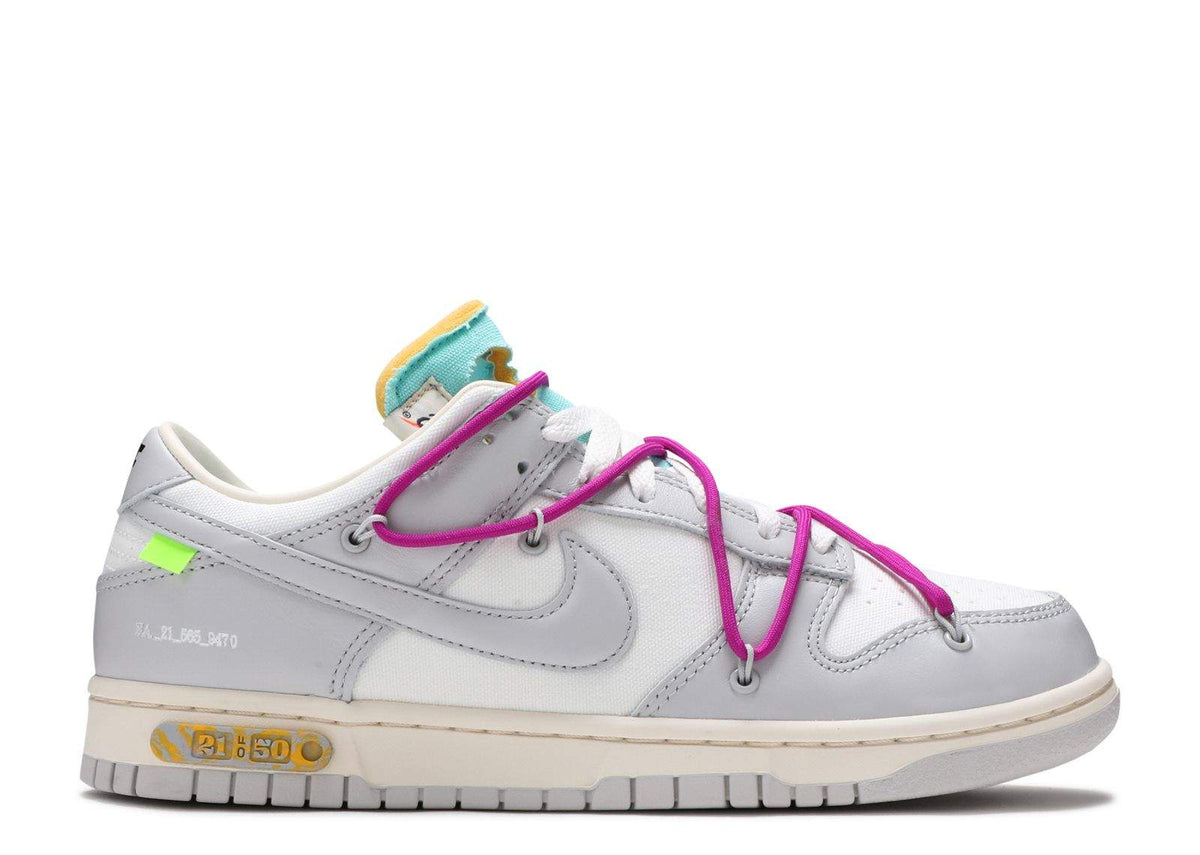 Nike Off-White x Dunk Low 'Lot 21 of 50' Sneakers