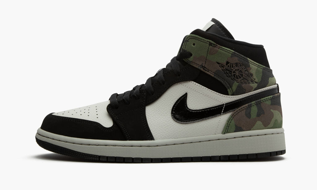 Air Jordan 1 Mid Camo Sneakers