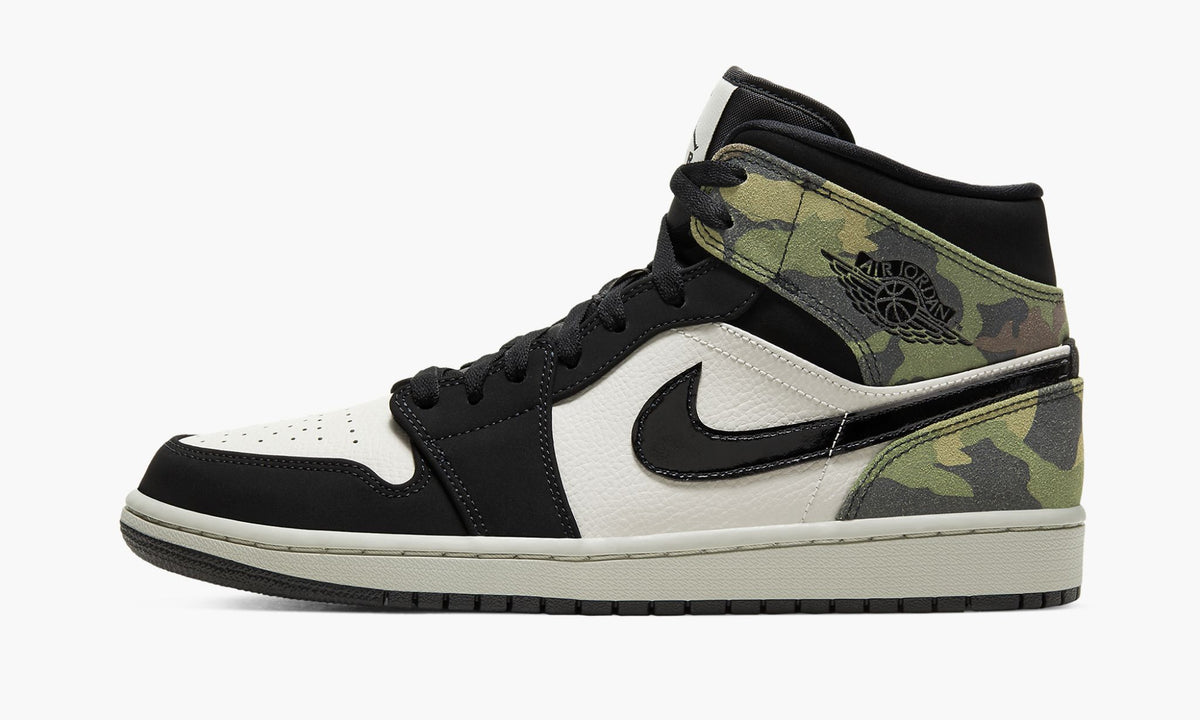 Air Jordan 1 Mid Camo Sneakers