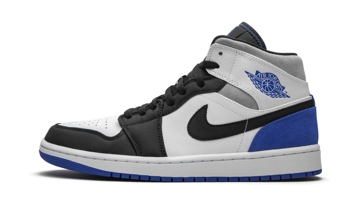Air Jordan 1 Mid SE Game Royal Black Toe Sneakers