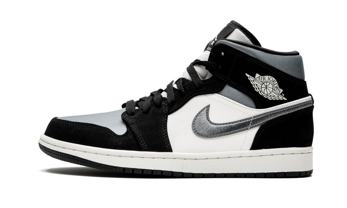 Air Jordan 1 Mid SE Satin Grey Sneakers
