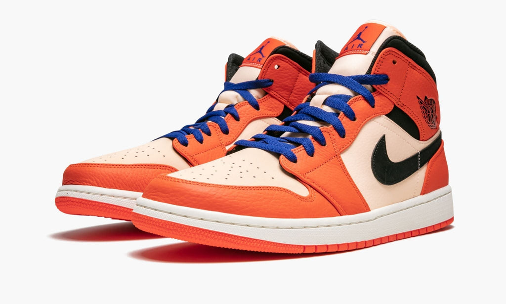 Air Jordan 1 Mid SE Team Orange Sneakers