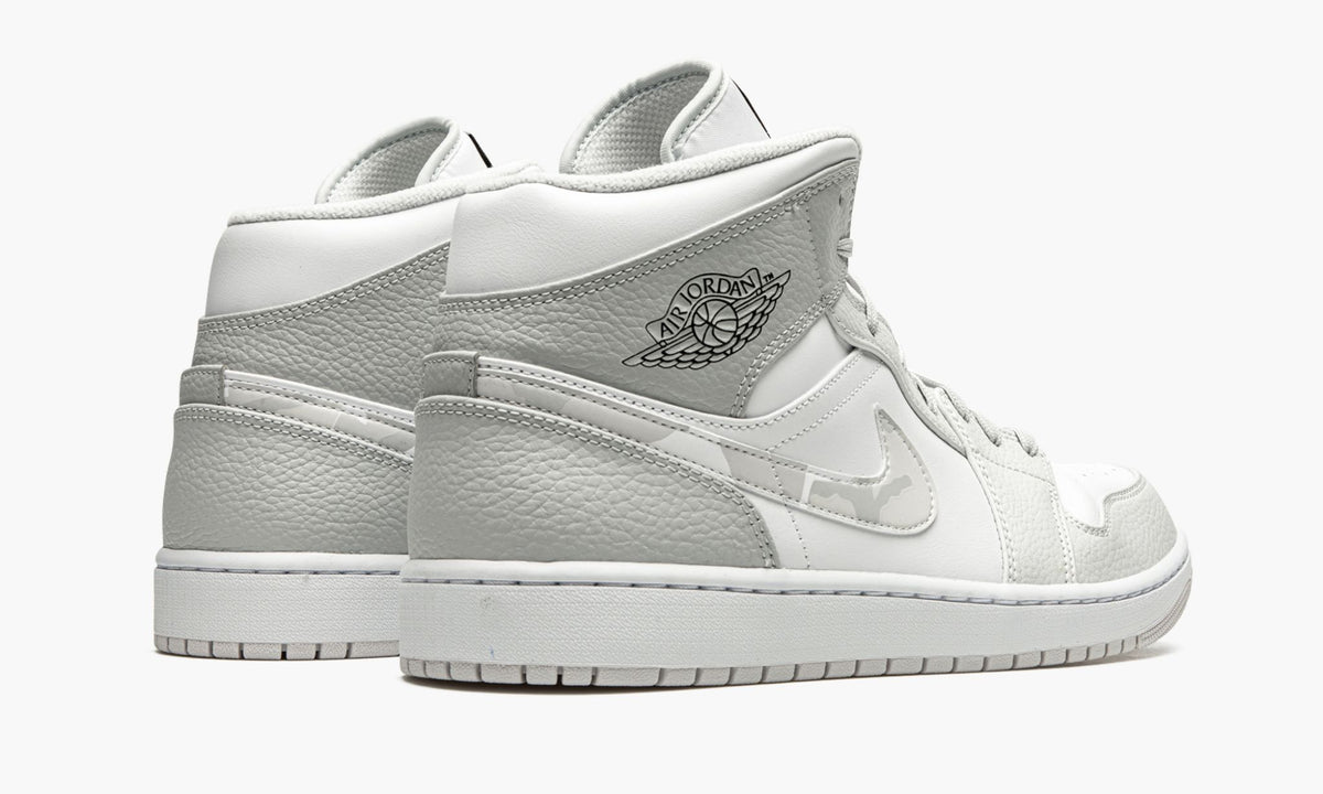 Air Jordan 1 Mid White Camo Sneakers