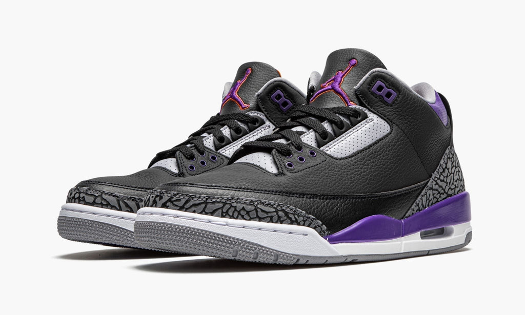Air Jordan 3 Retro "Court Purple" Sneakers