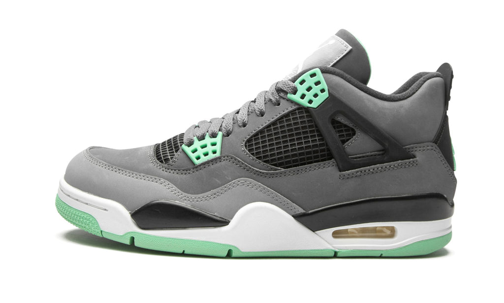 Air Jordan 4 Retro "Green Glow" Sneakers