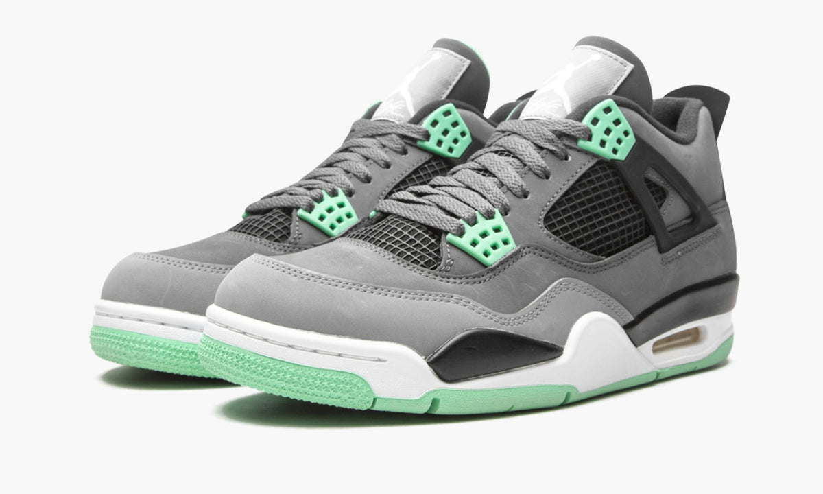 Air Jordan 4 Retro "Green Glow" Sneakers