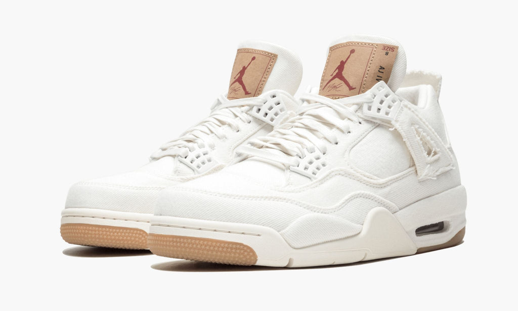 Air Jordan 4 Retro Levis NRG White Denim Sneakers