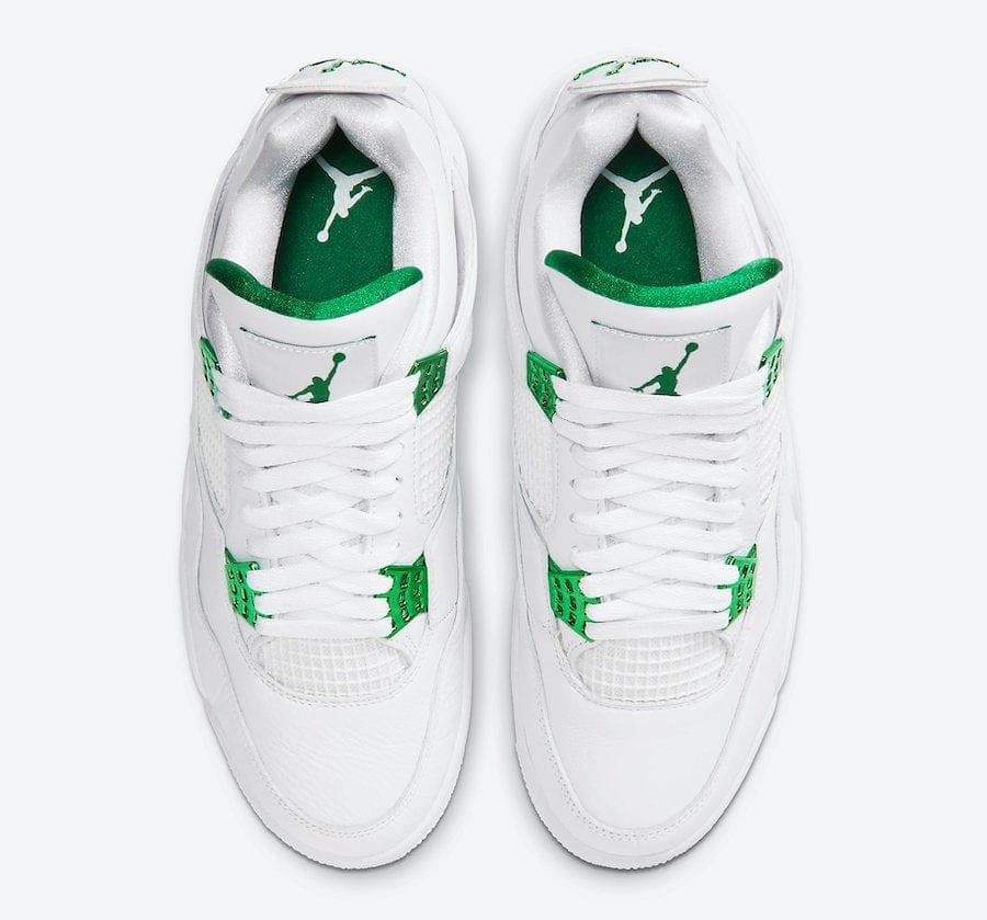 Air Jordan 4 Retro Metallic Green Sneakers