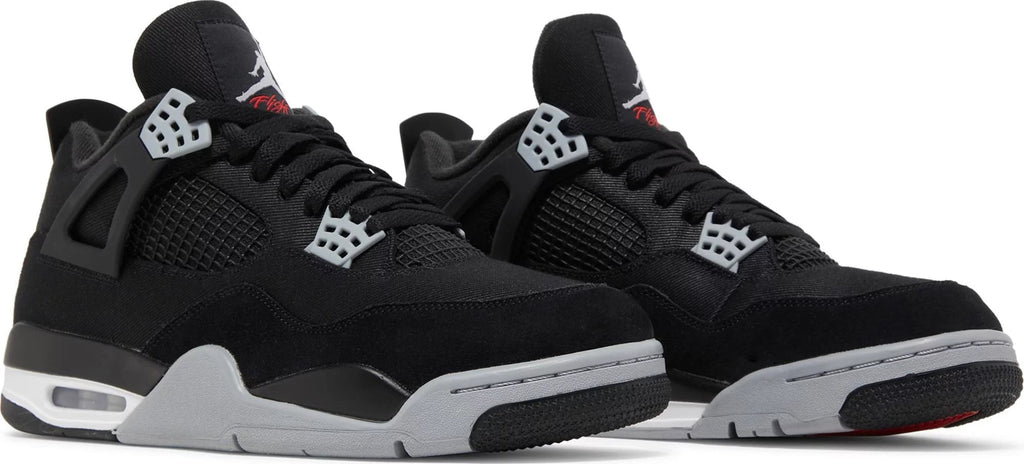 Air Jordan 4 Retro SE Black Canvas Sneakers