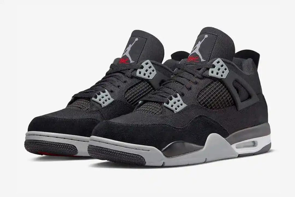 Air Jordan 4 Retro SE Black Canvas Sneakers