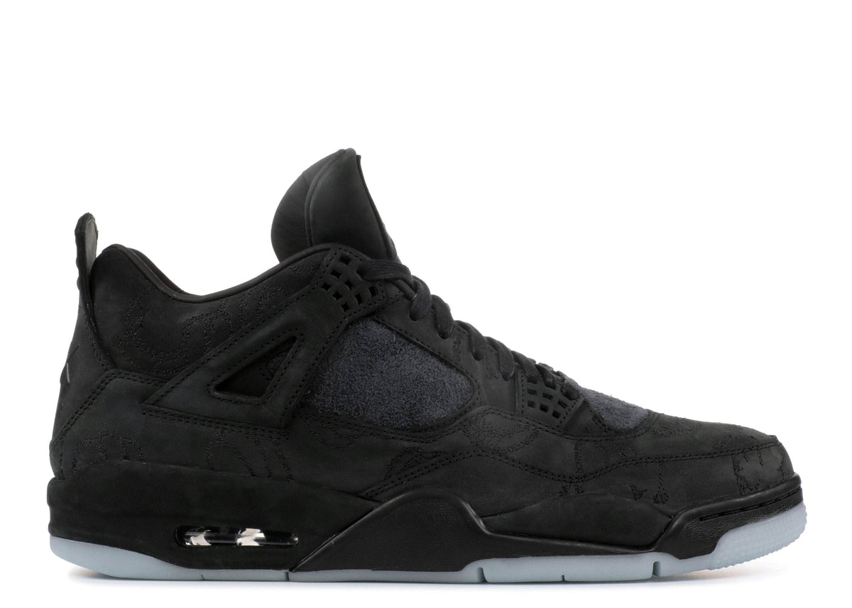Air Jordan 4 x KAWRS Black Sneakers