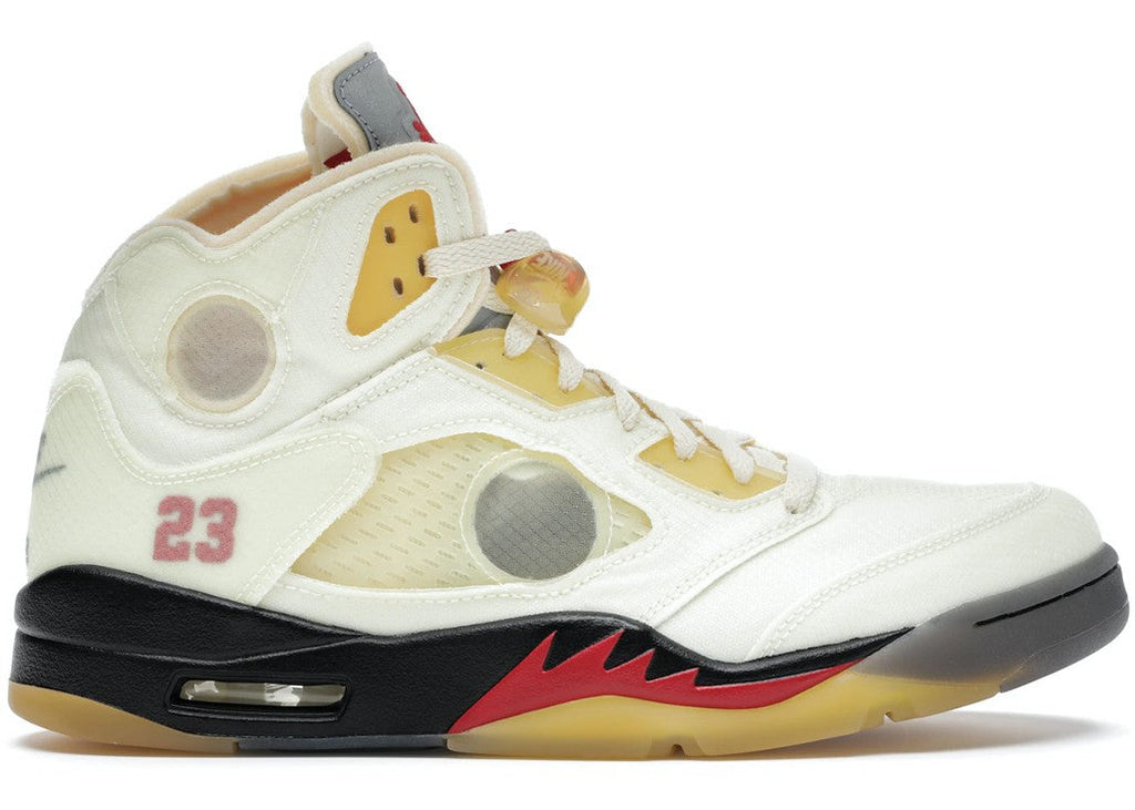 Air Jordan 5 Retro Off-White Sail Sneakers