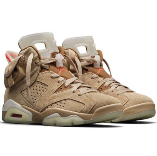 Air Jordan 6 Retro x Travis Scott British Khaki Sneakers