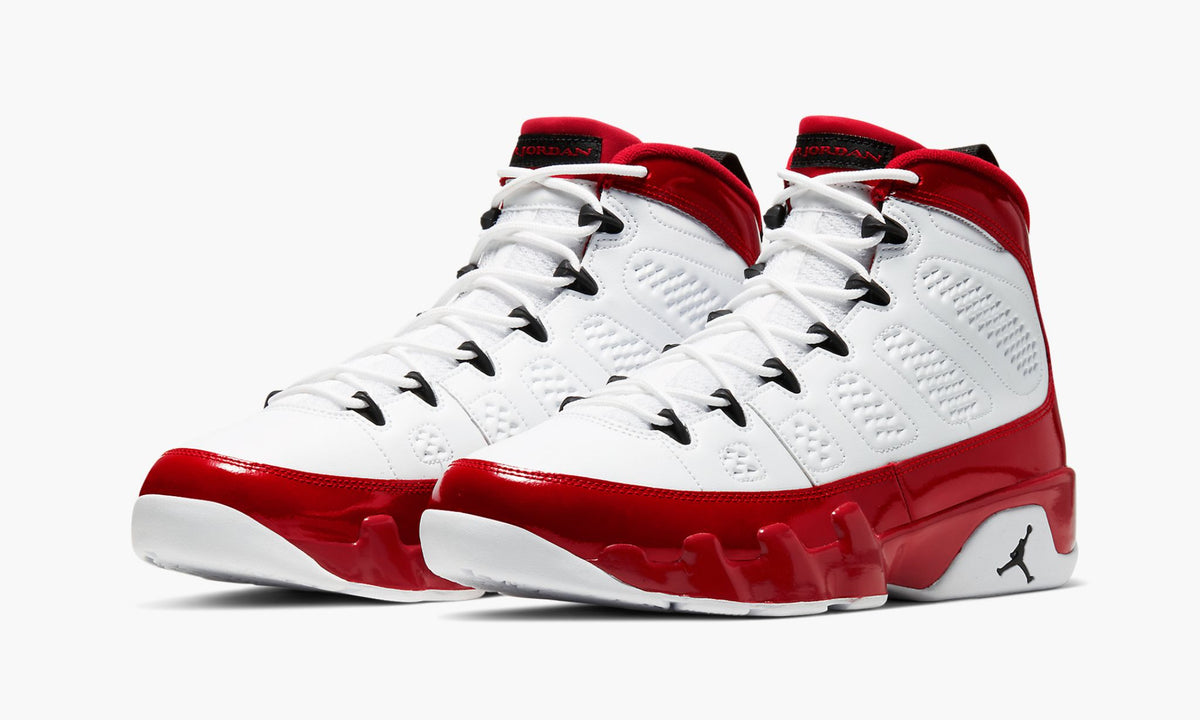 Air Jordan 9 White/Red/Black Sneakers