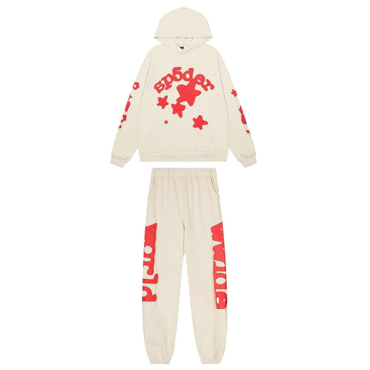Sp5der Graphic Hoodie & Jogger Matching Set — hero