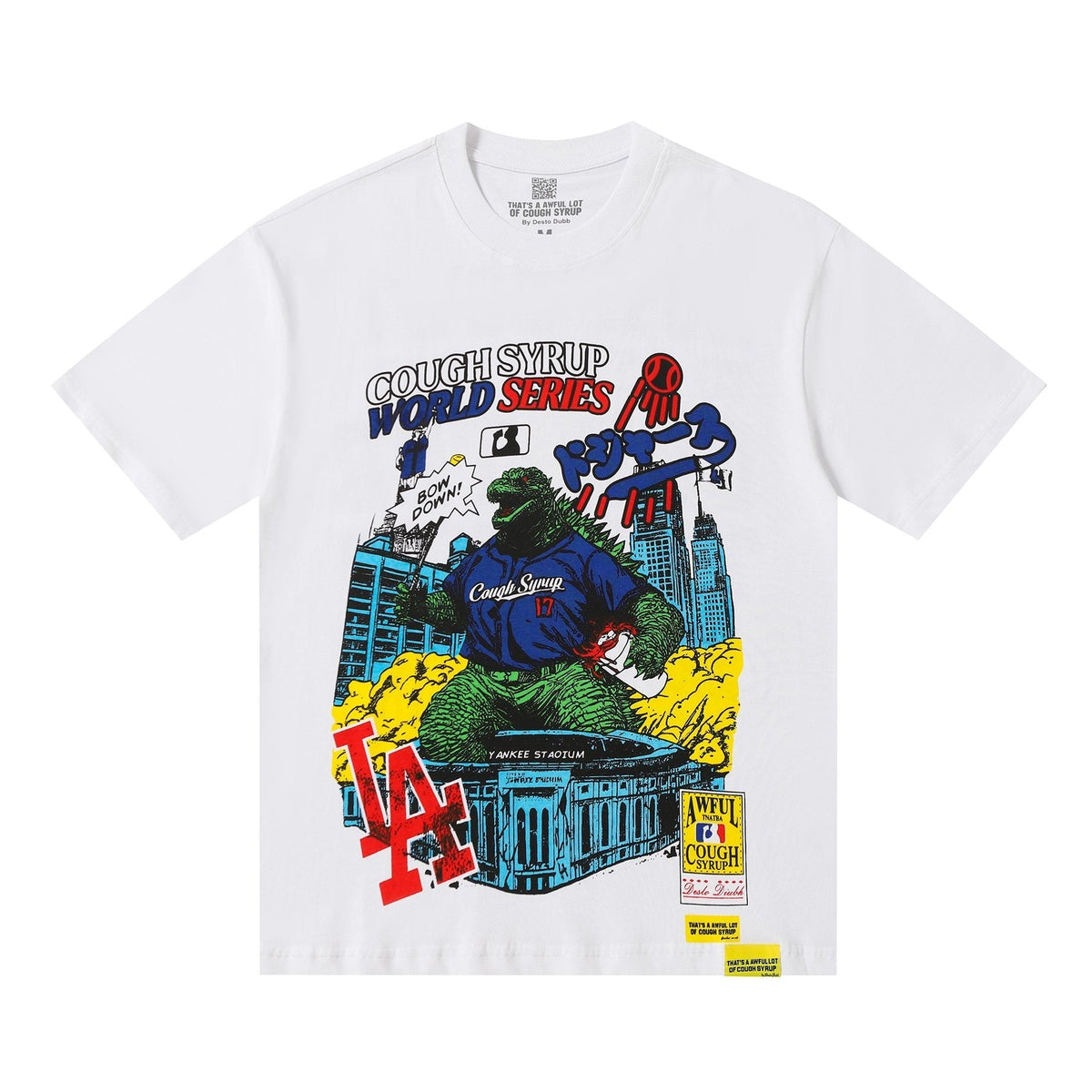 THAT'S A AWFUL LOT OF COUGH SYRUP Baseball Graphic T-Shirt — hero