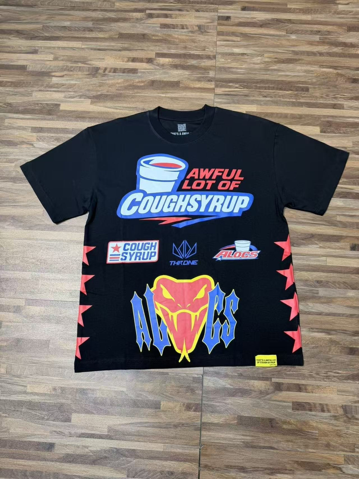 THAT'S A AWFUL LOT OF COUGH SYRUP Front & Back Graphic T-Shirt — front