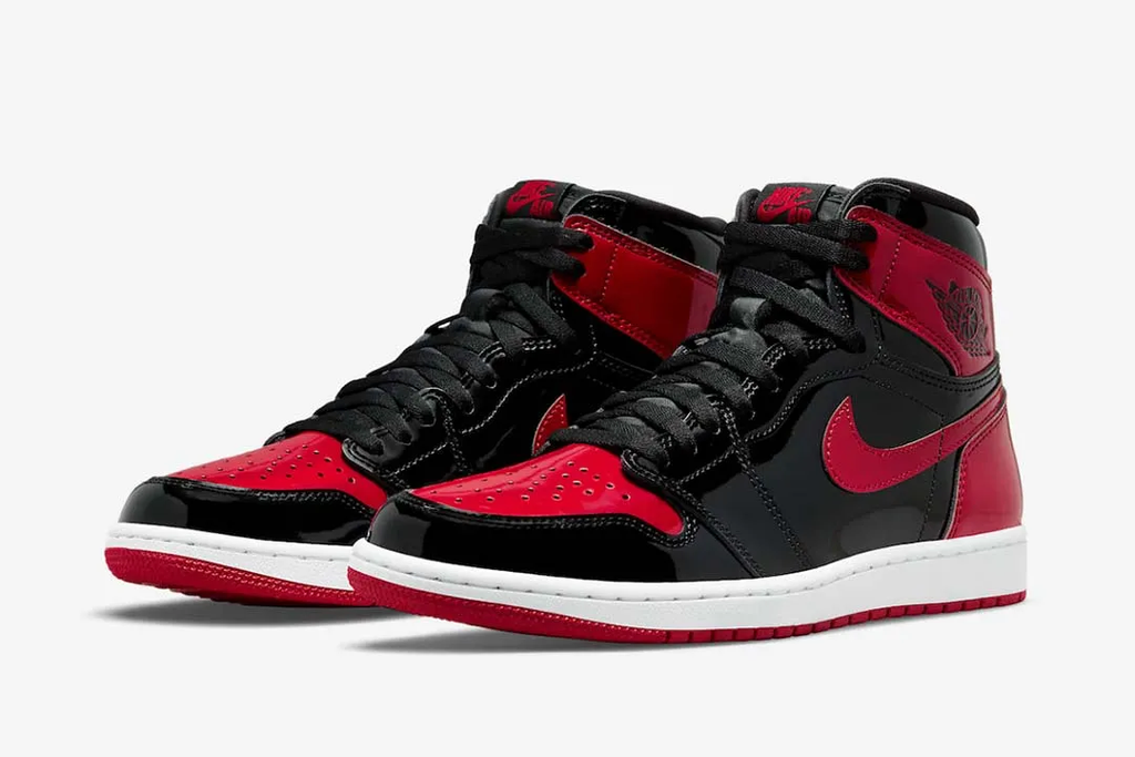 Jordan 1 Retro High OG Patent Bred Sneakers