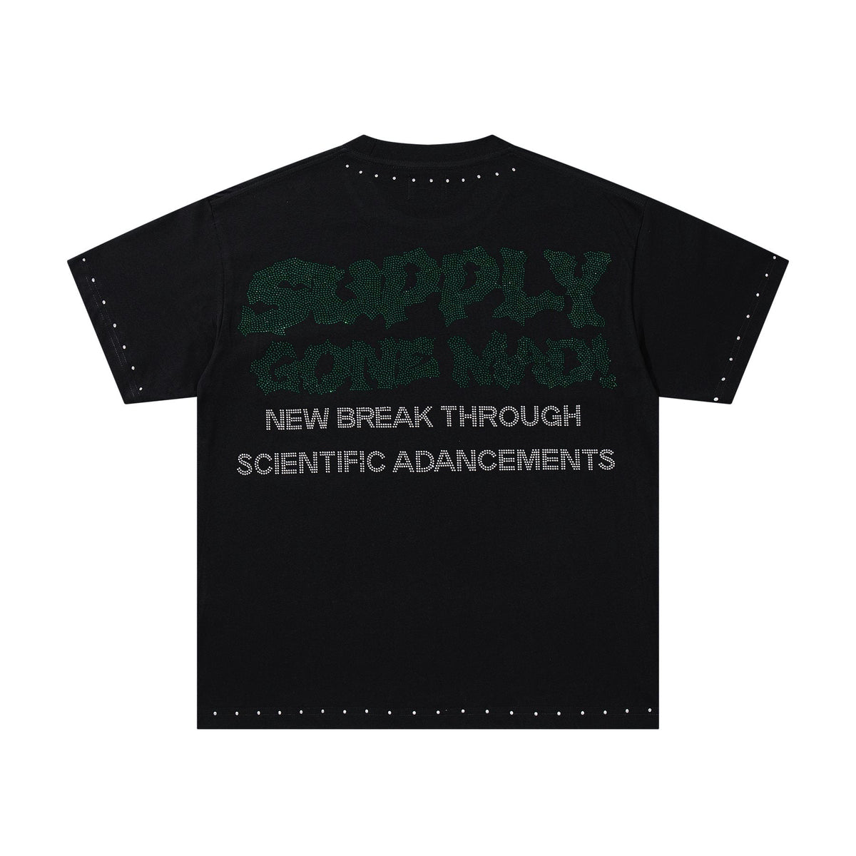 SUPPLY TEE Scientist Lab Studded Graphic T-Shirt — back