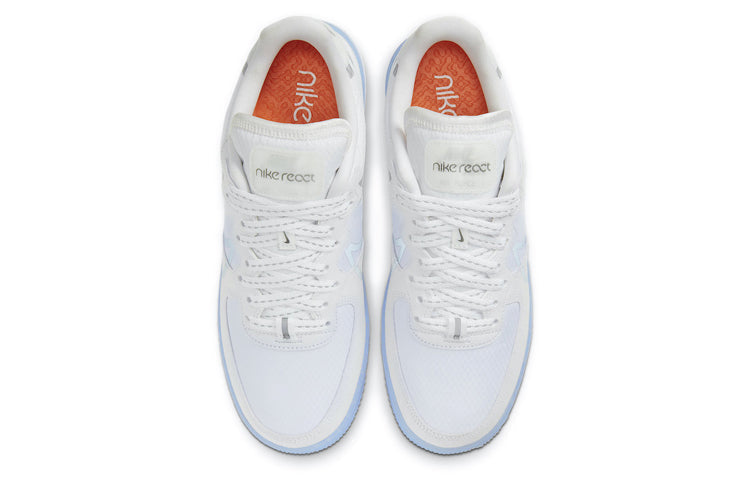 Nike Air Force 1 React White Ice Sole Sneakers