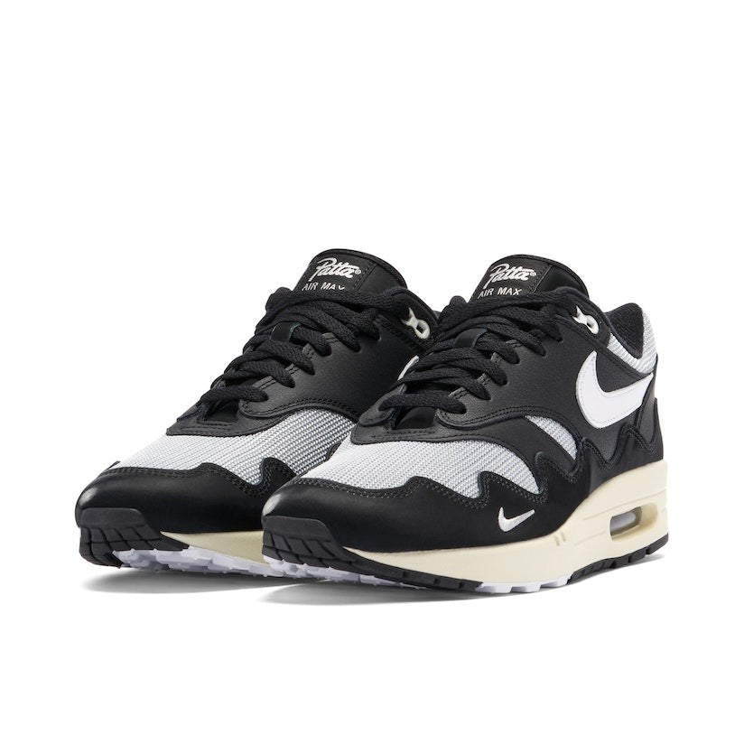 Patta x Nike Air Max 1 Black White (With Bracelet) Sneakers
