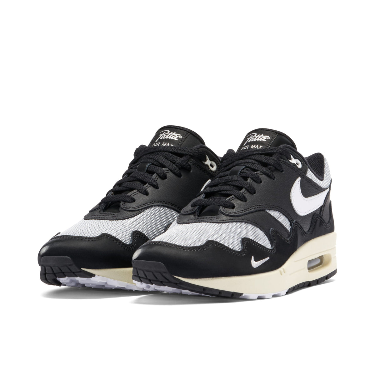 Patta x Nike Air Max 1 Black White (With Bracelet) Sneakers