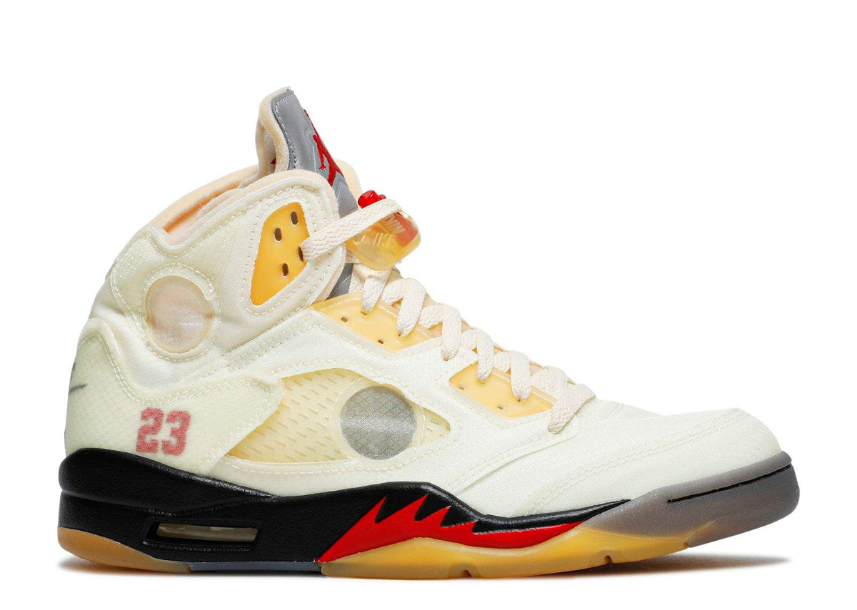 Off-White x Air Jordan 5 SP 'Sail' Sneakers
