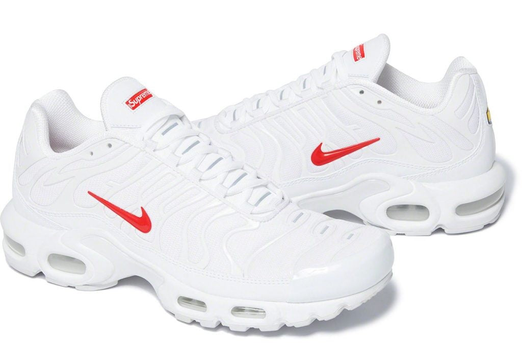 Supreme x Air Max Plus TN White Sneakers