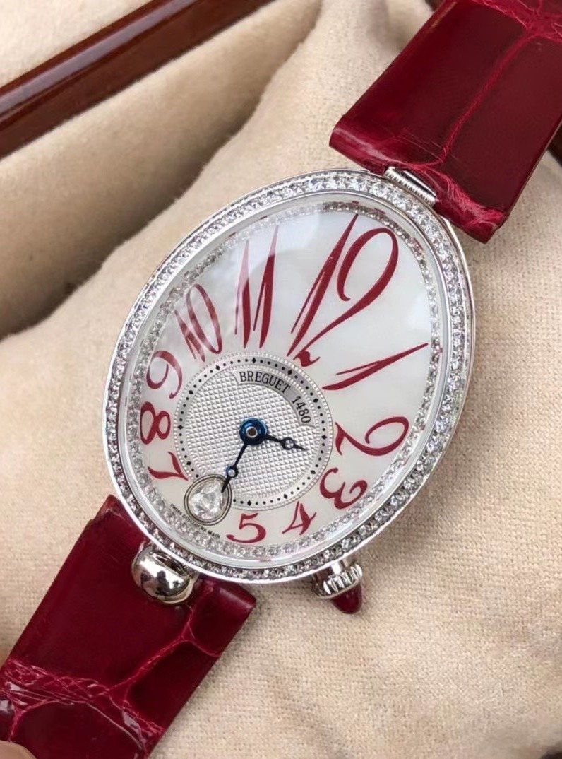 GaGa Milano Burgundy Red Crystal Bezel Watch — hero