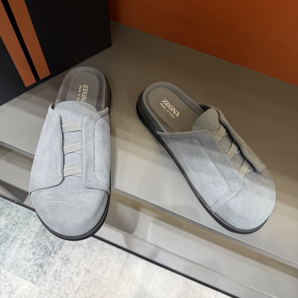 Zegna Layered Vamp Slide Sandals — hero